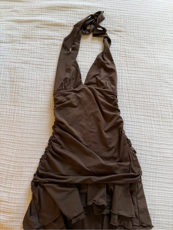 REVOLVE Dresses & Skirts - REVOLVE Brown Halter One-Piece
